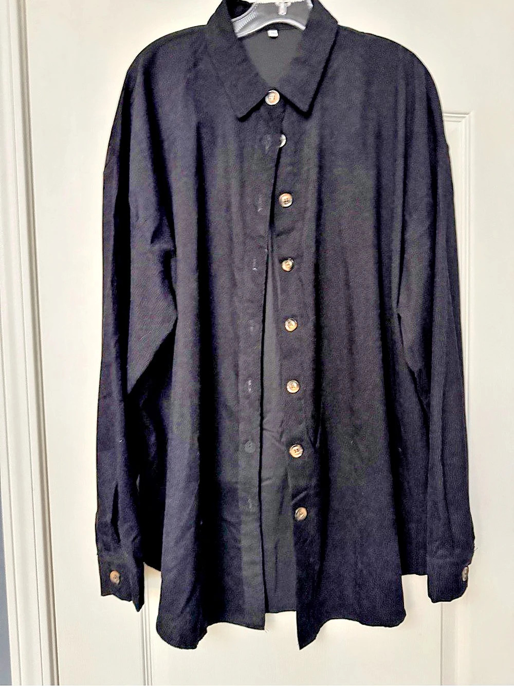Black Button Down Shirt Size 2XL Like New